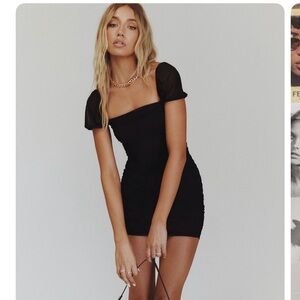 BLACK PRINCESS POLLY DRESS